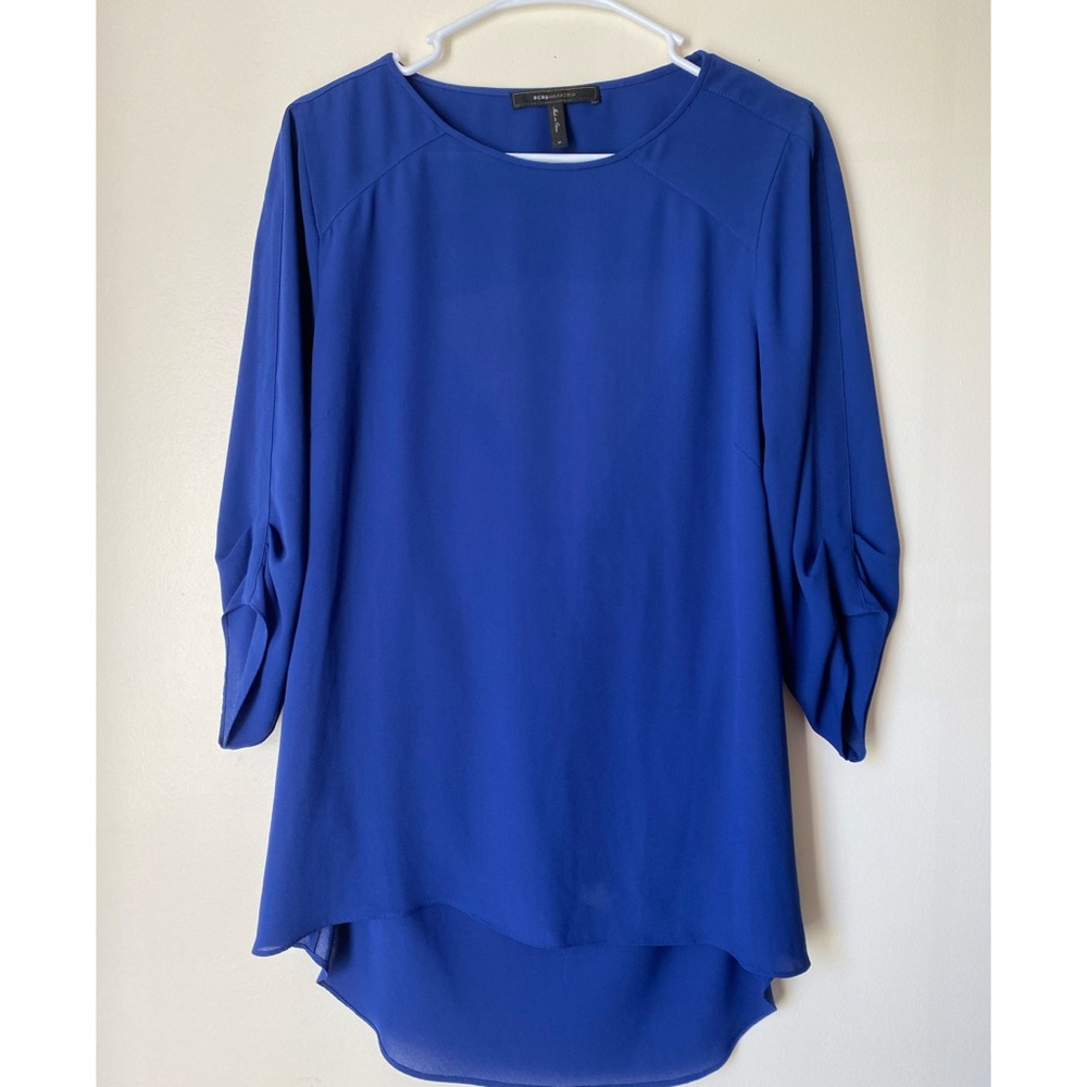 BCBGMAXAZRIA Blouse Size M Blue